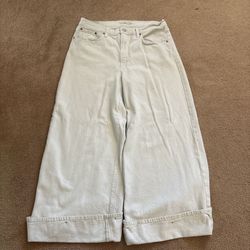 Baggy Levi White Jeans M Waist 31