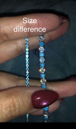 New - cubic zirconia bracelets gold/silver plated