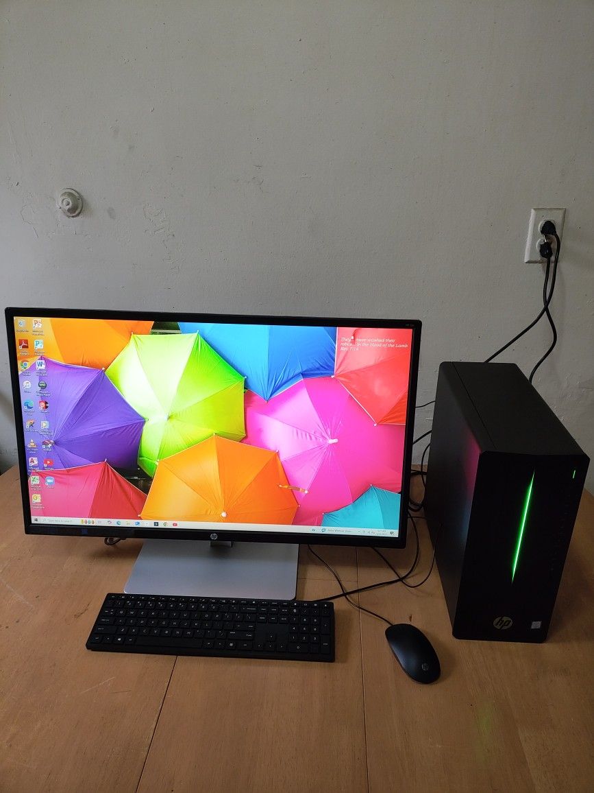 Intel Core i5 8Th Gen HP Gaming Computer With NVIDIA GeForce GTX 1060 3GB And a Big LED 32" Monitor.