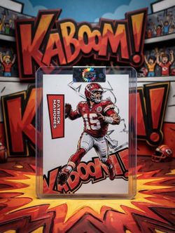 Patrick Mahomes Custom Blast Kaboom Trading Card