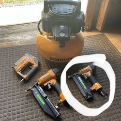 Bostitch Air Compressor And Gun Set