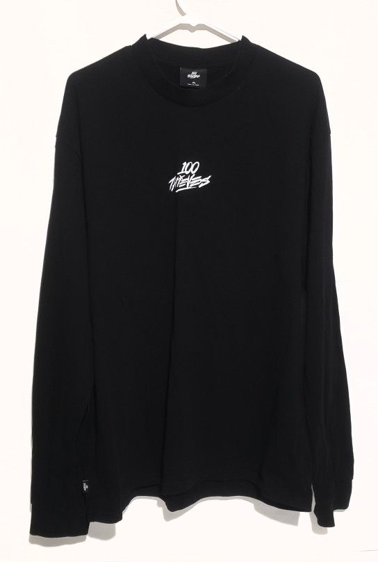 100 Thieves Infiniti Black longsleeve shirt mens size XL
