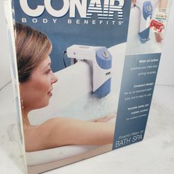 Conair Body Benefits DUAL Water Jet Action Bath Spa Model BTS1D (new/opened)