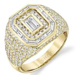 Gorgeous 14K GOLD PLATED MEN’s RINGS FOR SALE ... Various Styles ... Various Sizes...All New ... $65 Each.. See all pics