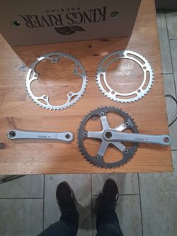 Surging 75 Drive Cranks Set and fixed gear cogs