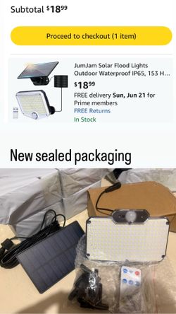 234 LED Outdoor Solar Light with Motion Sensor, Solar Wall Light with Infrared Remote Control, Solar Wall Light with 3 Modes And Extension Cord, Suita