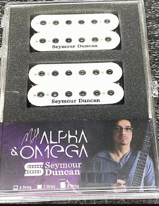 Seymour Duncan Mark Holcomb Signature Alpha/Omega Humbucker Set WHITE OPEN BOX