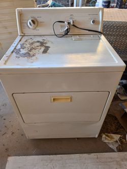 Gas Dryer, Kenmore white
