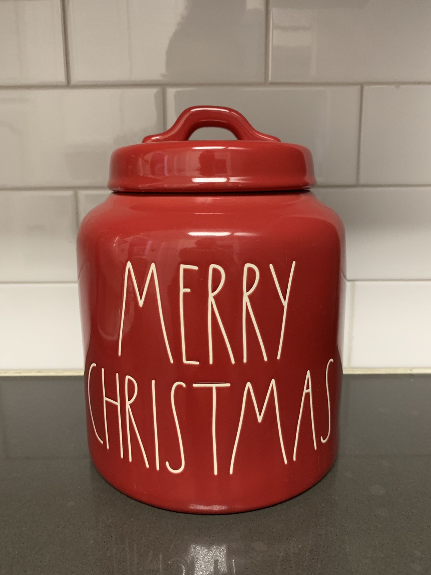 Rae Dunn Merry Christmas Canister