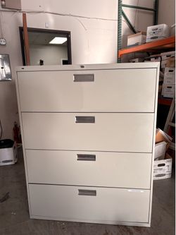 HON 4-drawer lateral file cabinet