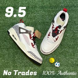 Size 9.5 Air Jordan Spizike “Sail/Team Red/Anthracite” ⛑️ 