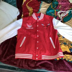 Chicago Bulls + Adidas Varsity Jacket
