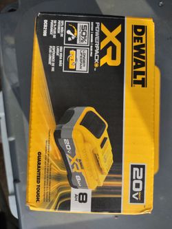 DeWalt XR 20v 8AH battery