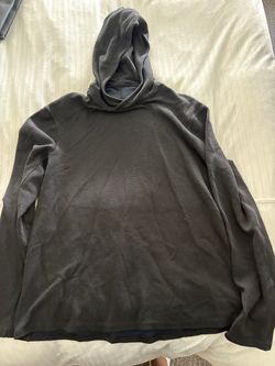 Lululemon Dark Gray Waffle Knit Pullover Hoodie
