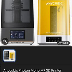 Anycubic Photon Mono M7 3D printers and cleaner!