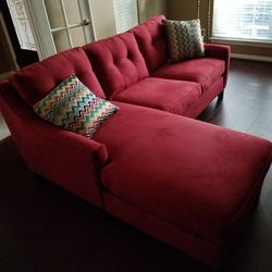 Couch Red Sectional Ready 2 Go!!