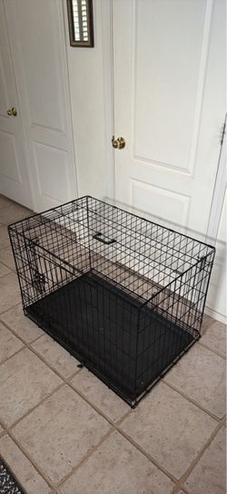 Large Dog Crate with Double Doors
