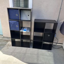 2 Shelving Units- Storage Cubes