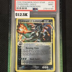 Charizard Gold Star Psa9