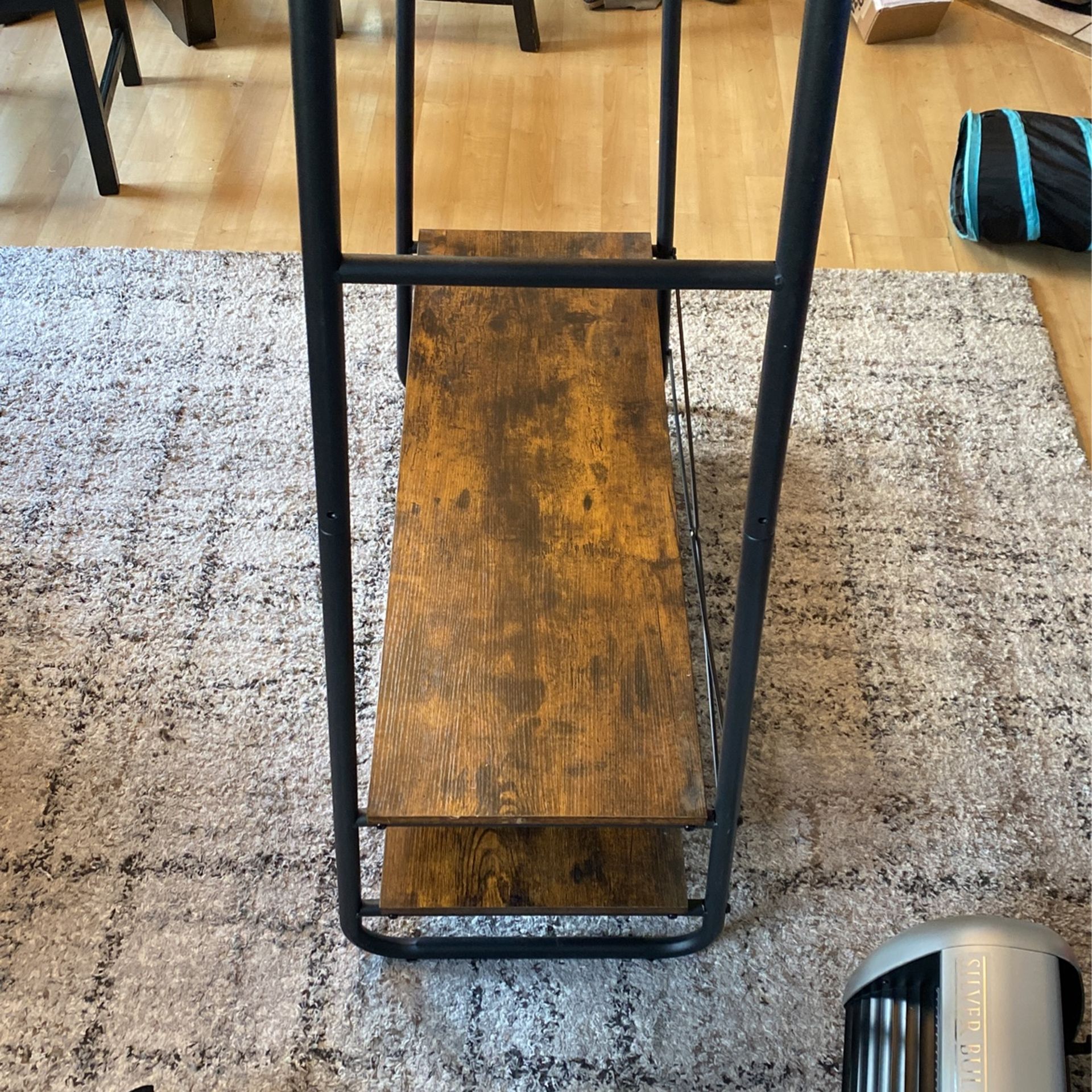 Awesome Clothes rack With Storage Shelves