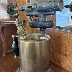 Antique Clayton & Lambert Brass Blowtorch (1915 Patent) • Sun City West