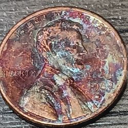 This One Is A Very Great Extremely RARE (1982D) Rainbow Penny 