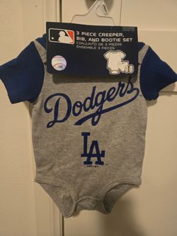 Los Angeles Dodgers 3 piece bib set