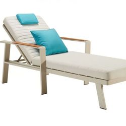 HIGOLD - Nofi Outdoor Chaise Lounge - 79.9'' Patio Lounge Chair, Made of Aluminum with Powder Coatin -151