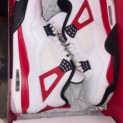 Fire Red Jordan 4s size 13