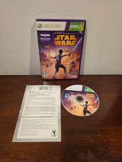 Kinect Star Wars Xbox 360 Kin w/ Case Manual NTSC T Teen Video Game CiB
