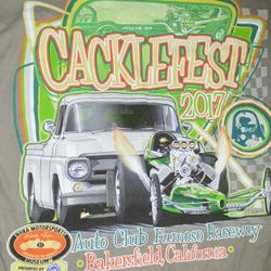 2017 NHRA Museum Cacklefest t-shirt hot rod reunion California Bakersfield M