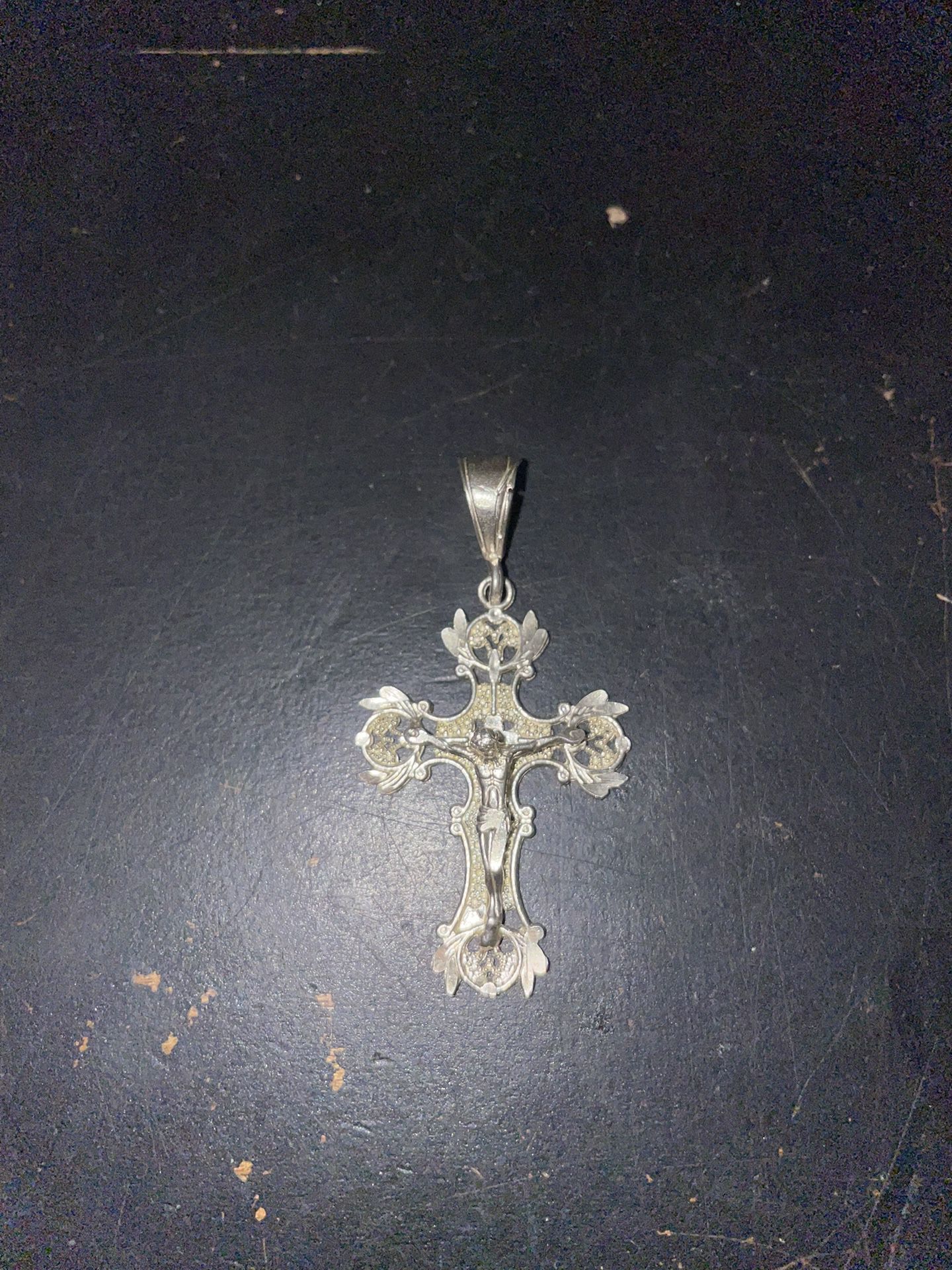 Jesus Cross Silver Pendant 