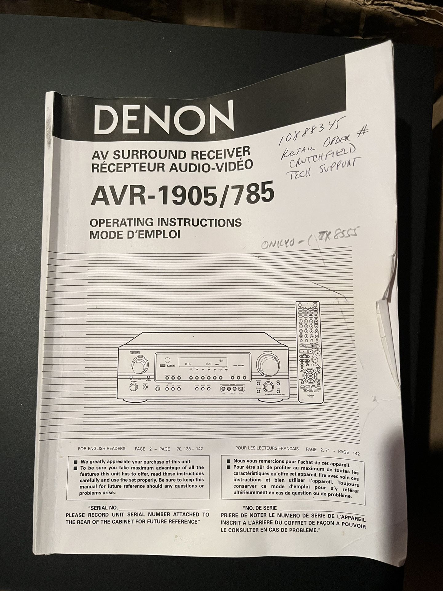 Danon Av Surround Receiver And Speakers