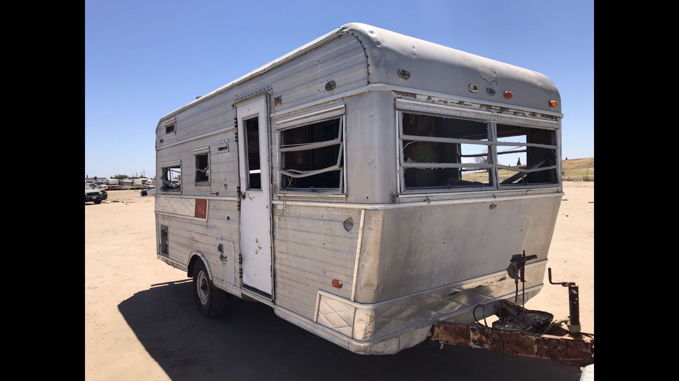 Mini Holiday traveler trailer needs restoration we can provide