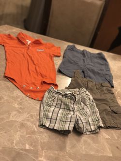 12 month -Utep t-shirt, dressy pant and 3 shorts