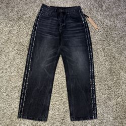 Black Studded Ksubi Jeans 