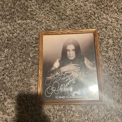 Autographed Ozzy Osbourne Picture 