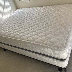 Queen Size Bed Mattress And Box With The Frame