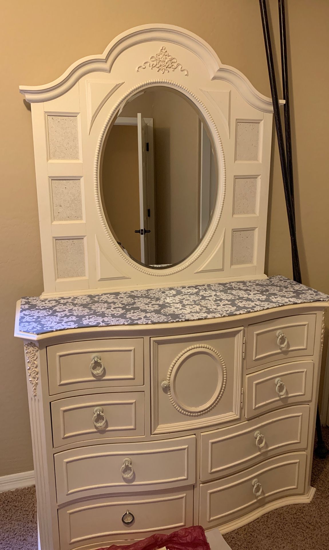 white dresser