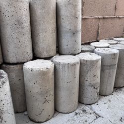 Solid Cement Cylinders Approx. 28 count