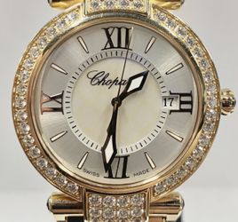Chopard Imperial 36mm 18kt MOP Factory Diamond Bezel