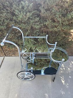 Multipurpose Glass serving Cart