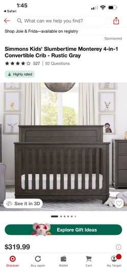 Simmons Kids Crib with Sealy Mattress