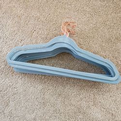 37 Premium Velvet Hangers with Copper/Rose Gold Hooks,Space Saver