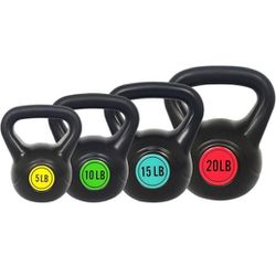 Sporzon! Wide Grip Kettlebell Exercise Fitness Weight Set