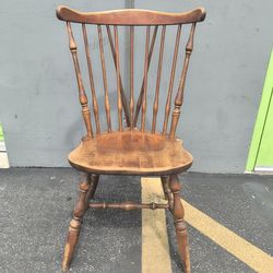 Vintage Colonial Craft Solid Birch Wood Chair