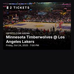 LAKERS TICKETS VS WOLVES