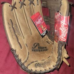 Brand New Rawlings Player Preferred 14" Softball Left Handed Gold Glove PP14OHF LHT