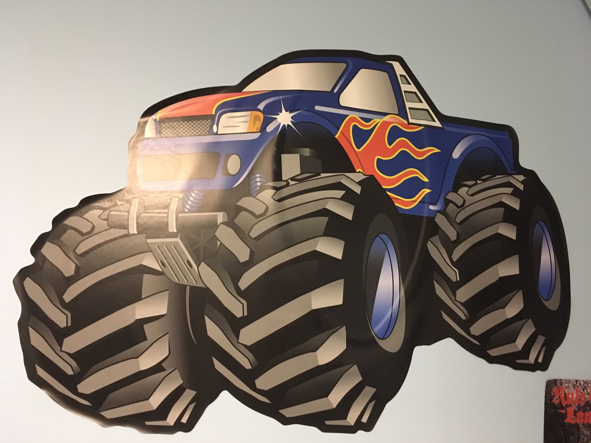 Monster Trucks-Vinyl Graphic for Bedroom walls