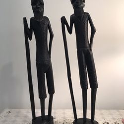 Hand Carved African Tribal Figures